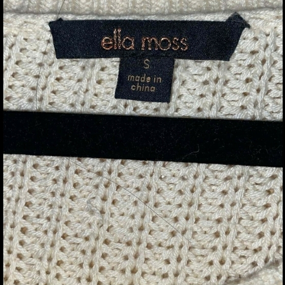 Ella Moss Ivory Jersey Sweater - Picture 2 of 11